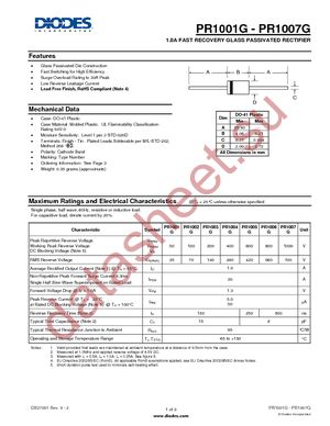 PR1001G-T datasheet  